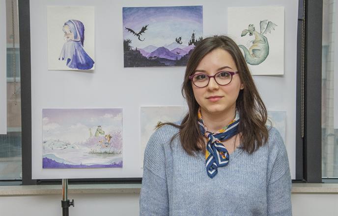 Postavljena izložba ilustracija Sandre Sekulić u ogranku Lapad