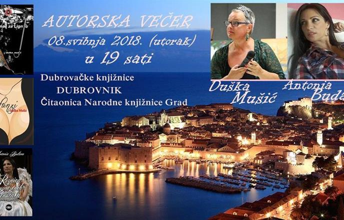 Večer književnica Duške Mušić i Antonije Budano