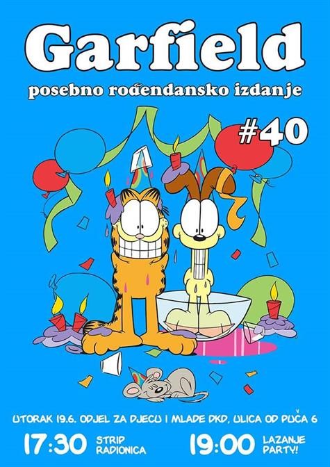 Slavimo Garfieldov 40. rođendan!