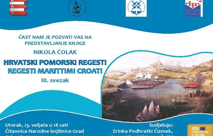 Hrvatski pomorski regesti - predstavljanje knjige