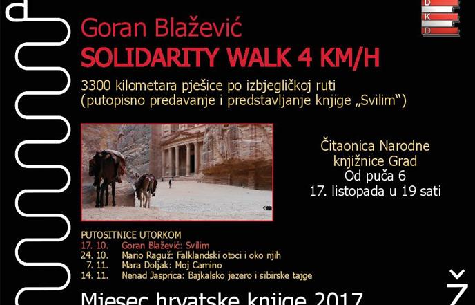 Putopisno predavanje Gorana Blaževića o izbjegličkoj ruti