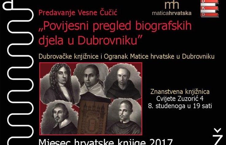 Predavanje o povijesnom pregledu biografskih djela u Dubrovniku