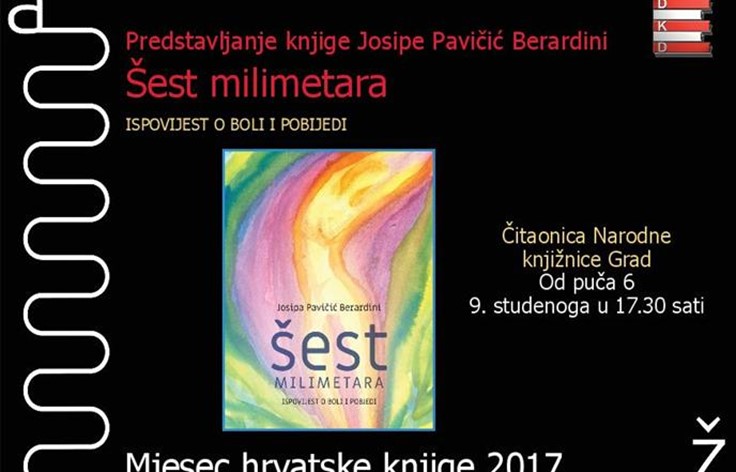 Šest milimetara - predstavljanje nove knjige Josipe Pavičić Berardini