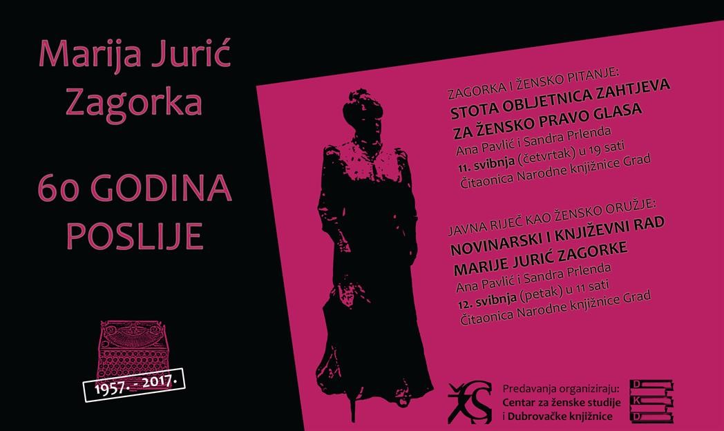 Marija Jurić Zagorka – 60 godina poslije