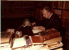  Knjižničar Matija Bete u Knjižnici u ljetnikovcu Skočibuha krajem 1970-tih